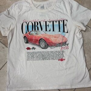 Hybrid Apparel Corvette Graphic Cream T-Shirt